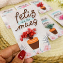 Card Com Florzinha Dia Das Mães - Arquivo Digital