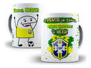 9 Artes Caneca Brasil 2022 Copa Do Mundo Catar Editável