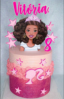 Arquivo De Corte Topo De Bolo Barbie Morena - Studio