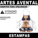 Sublimação Avental Artes Estampas Digitais Mockups Corel