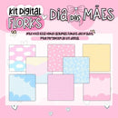 Kit Digital Dia Das Mães Flork Sem Fundo Lt10 Arquivos Png