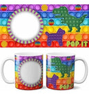 Estampas Canecas Pop It Infantil Dia Das Crianças Mockups