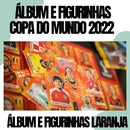 Figurinhas +  Álbum Copa Do Mundo 2022 - Laranja E Az - Pd
