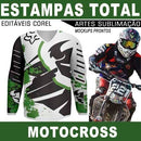 Camisetas Total Motocross Moto Artes Estampas Editáveis