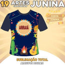 Pack Artes Festa Junina Camisetas Sublimação Total Estampas