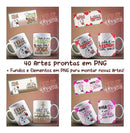 Mega Pacote De Artes Para Canecas Pascoa Flork +150 Arquivos