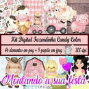 Kit Digital Fazendinha Candy Color