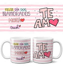 Pacote Artes Canecas Frases Coloridas Namorados Pandoca