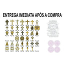 Arquivo Digital + De 100 Vetores Religiosos Dxf Cdr Cnc