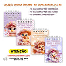 Arquivo Digital Kit Capas Para Bloco A6 Cuddly Chicken (36)