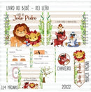 Arquivo Digital Kit Cadernetas Vacina Álbum Bebê Mêsversário