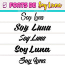 Kit Digital Soy Luna (sou Luna) +5 Fontes (envio Automático)