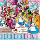 3 Kits Scrapbook Digital - Alice No País Das Maravilhas