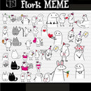 Kit Digital Florks Meme - Entrega Imediata