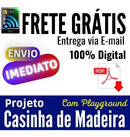Projeto Casinha De Madeira Suspensa Com Playground Via Email