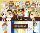 Kit Digital  Presépio Natal Scrapbook Arquivo Png