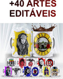 Pack Artes Para Canecas Rock Sublimação + Mokups Editaveis