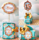 Arquivo De Corte Tiffany E Dourado -15 Anos Studio Pdf Png
