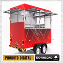 Projeto Reboque Trailer Food Lanches + Projeto Carretinha