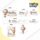 Arquivo Etiqueta Escolar Volta Ao Mundo 2 Studio, Dxf E Png