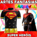 Estampas Carnaval Camisetas Fantasias Super Heróis Mockups