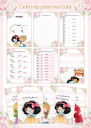 Caderneta De Vacinação Princesas Baby - Arquivo Digital