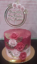 Arquivo Digital Topo De Bolo Redondo Floral