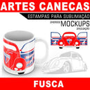 Pack Artes Fusca Canecas Mockups Corel Png Estampas