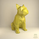 Bulldog Francés- Archivo Digital Papercraft Papel  Pdf