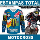 Camisetas Total Motocross Moto Artes Estampas Editáveis