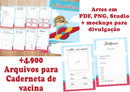 Pacote  Completo De Artes Para Caderneta De Vacinas