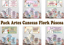 Pack Digital Canecas Páscoa Flork