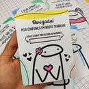 Pack Artes Cartão Agradecimento Flork Memes 16 Arquivos Jpg