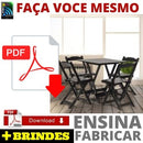 Como Fazer Mesa E Cadeira De Madeira Dobrável +3 Brindes Pd