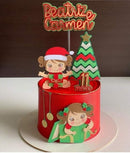 Arquivo De Corte Topo De Bolo Natal Menina Camadas