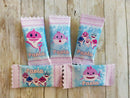 arquivo bala balinha personalizada - Baby Shark Rosa