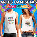 Estampas Carnaval Sublimação Camisetas Mockups Corel