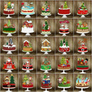 Pack de Arquivos de Corte Topos de Bolo Natal em Camadas