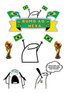 Arq. Digital Topo De Bolo Para Imprimir Flork Brasil Copa