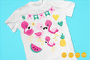 Kit Imágenes Digitales Flamencos Tropical Flamingos