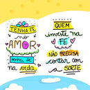 Estampas Frases Coloridas Motivacionais Sublimação Mockups