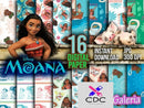 Kit Digital Papel Scrapbook moana papel de parede 3
