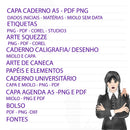 Kit Arquivos Escolares Completo - Wandinha  Pague 1 Leve 2