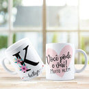 26 Arquivos Caneca E Almofada Alfabeto Floral Frase Editável
