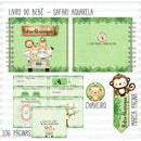 Arquivo Digital Livro Do Bebe E Caderneta Tema Safari Menino