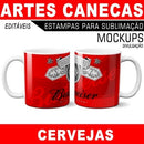 Estampas Canecas Cervejas Sublimação Mockups Estampas