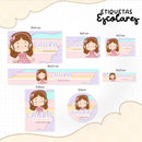 Arquivo Etiqueta Escolar Menina Morena 1 Studio Pdf Png Dxf