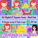 Kit Digital A Pequena Sereia - Ariel Cute