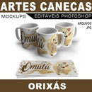 Estampas Canecas Editáveis Orixás Sublimação Mockups Kit3
