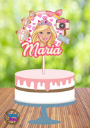 Arquivo De Corte Topo De Bolo Barbie 03